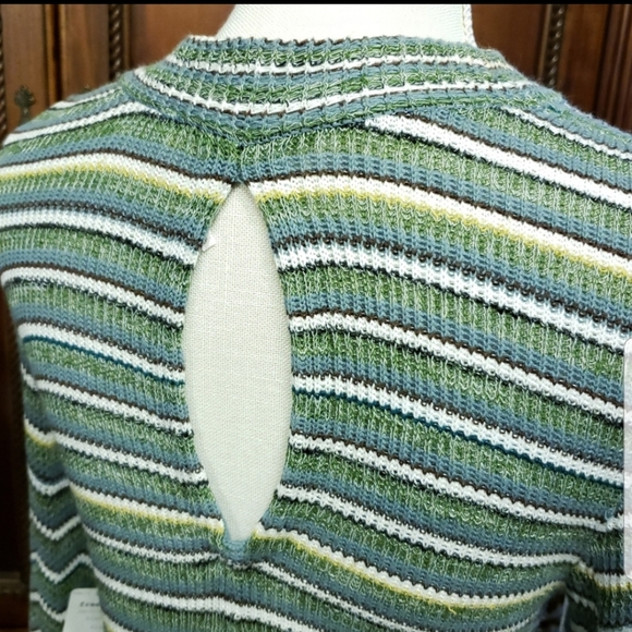 🧿 FREE PEOPLE (NWT) "Ziggy" Striped Sweater Dress - Picture 3 of 8